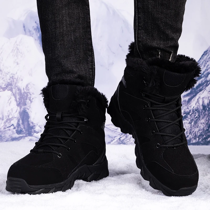 Waterproof Hiking Boots - Men's Rubber Sole Desert Boots With Arch Support