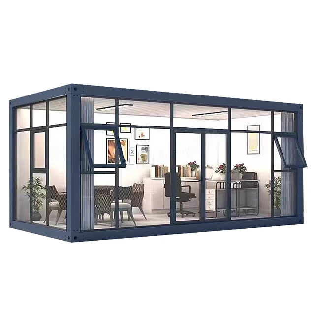 Container mobile housing human color steel integrated housing Sun Room office easy assembly removable movable plate