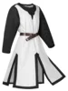 White background with black collar [excluding belt]