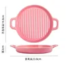 Pink-large size-round baking pan
