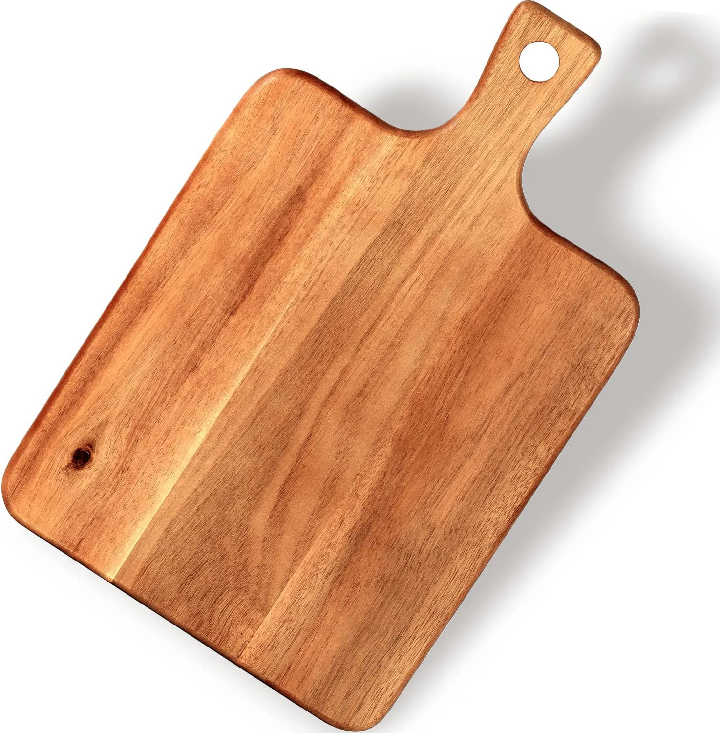 Wholesale Acacia Wood Cutting Board with Handle Wooden Charcuterie Chopping Serving Board for Kitchen Products Dining Room