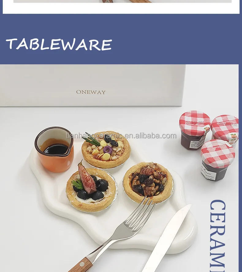 White Ceramic dessert plate ceramic plate sets for wedding party porcelain dessert plate.jpg