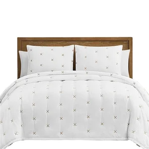 Great Selling Luxury 100gsm Cotton Feel Microfibre Cover Lets Bed Spread for Summer 3PCS