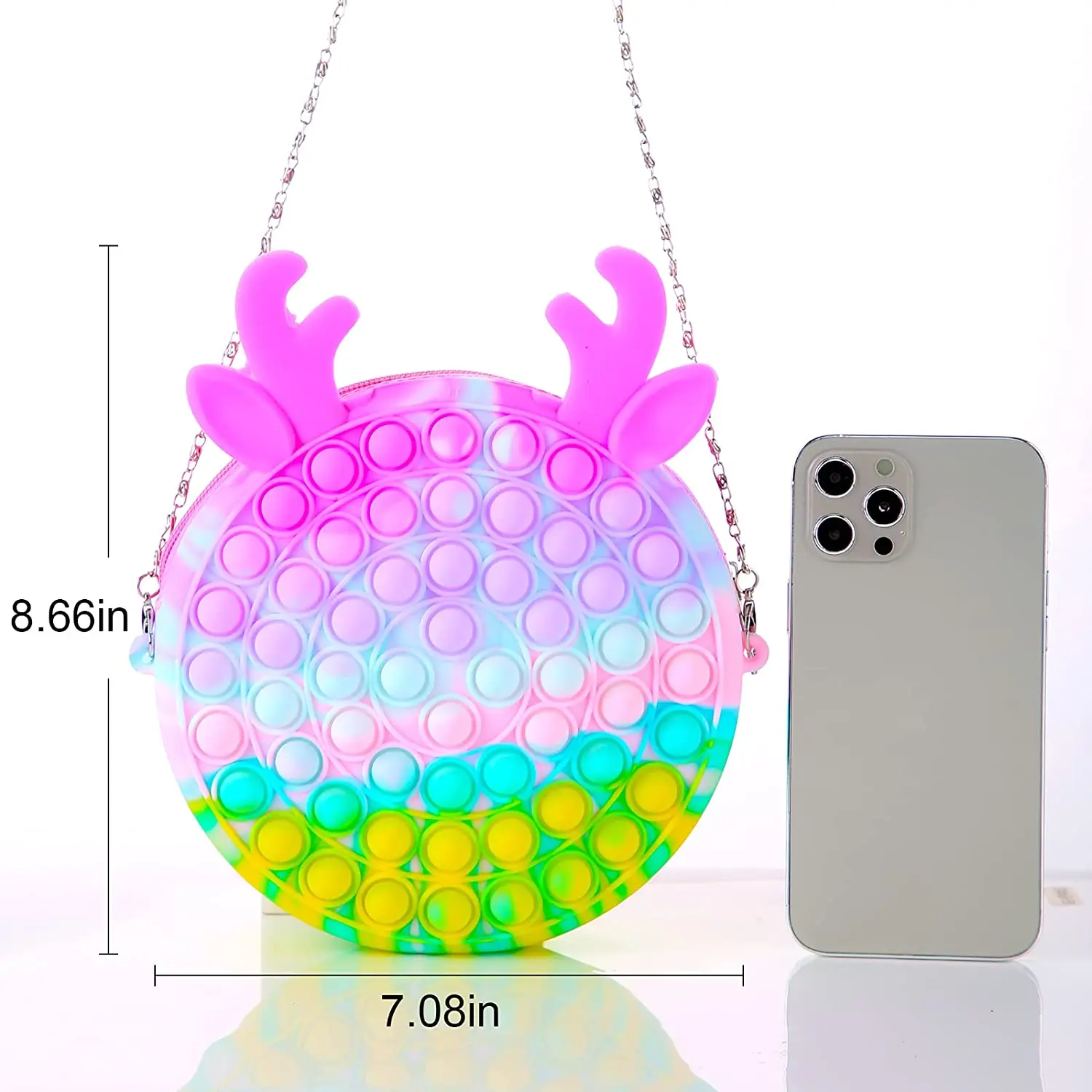 Набор забавных игрушек для снятия стресса, пузырьковая ручная сумка для женщин и детей