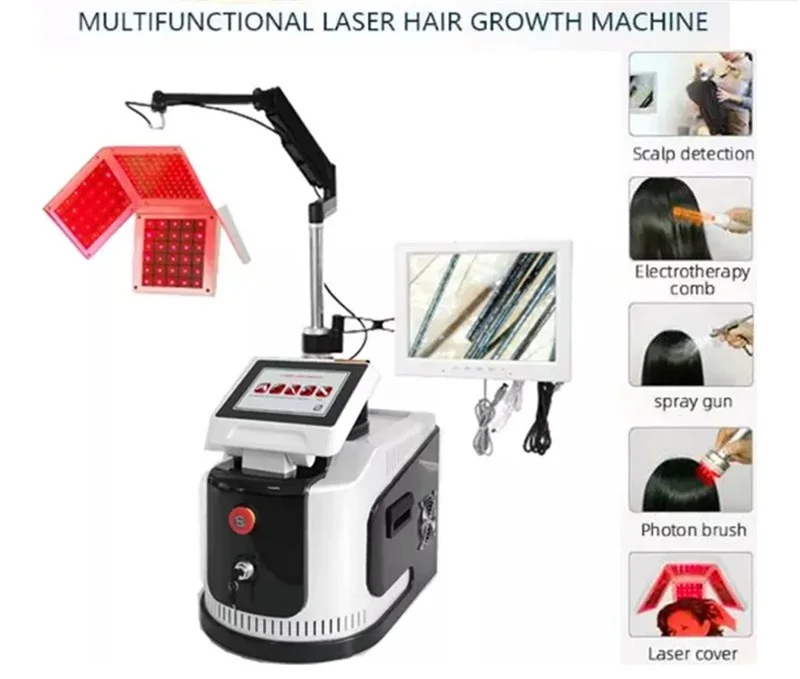 650nm Diode Laser hair restoration camera for hair analysis Led hair restoration regrowth machine