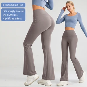 High-waisted Hip-lifting Yoga Leggings Set Custom Girl Fitness Clothing Wholesale High Quality Sporty Women Yoga Pants Leggings