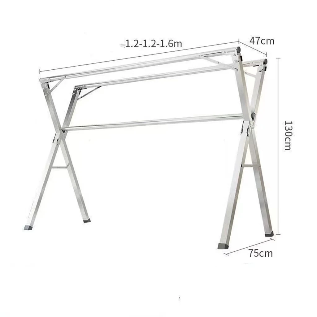 High Quality Wholesale Folding Metal Hanger Display Clothes Rack