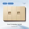 Double computer socket