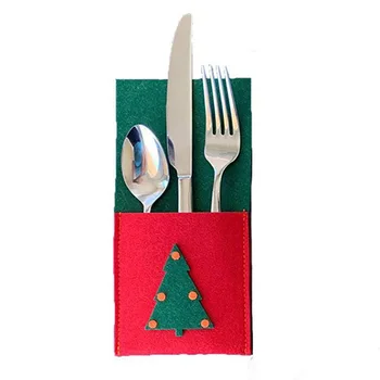 Manufacturers directly provide felt tableware protective cover Christmas elements tableware stand felt table creative decoration