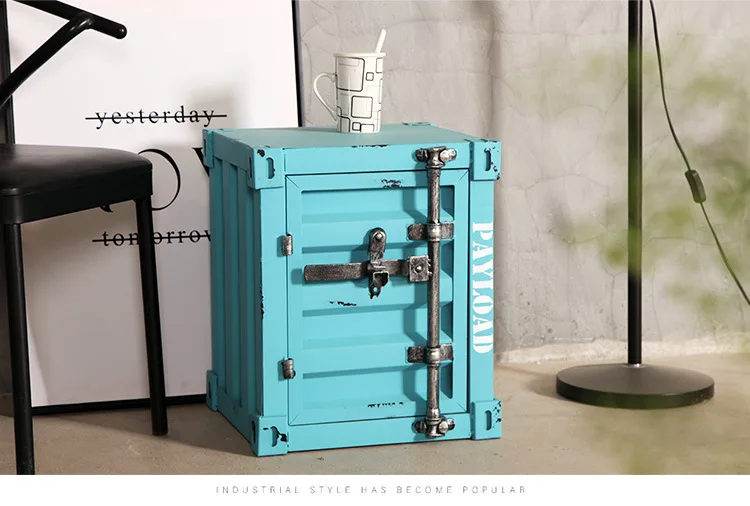 Modern Punk Simple Container Cabinet Industrial Style Locker Wrought ...