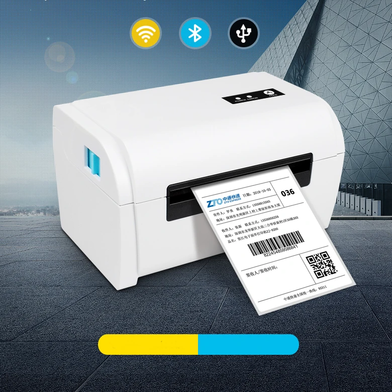 POS-9210 Impresora térmica de recibos POS USB de 110 mm Impresora de  etiquetas de código de barras de entrega rápida, enchufe AU (blanco)