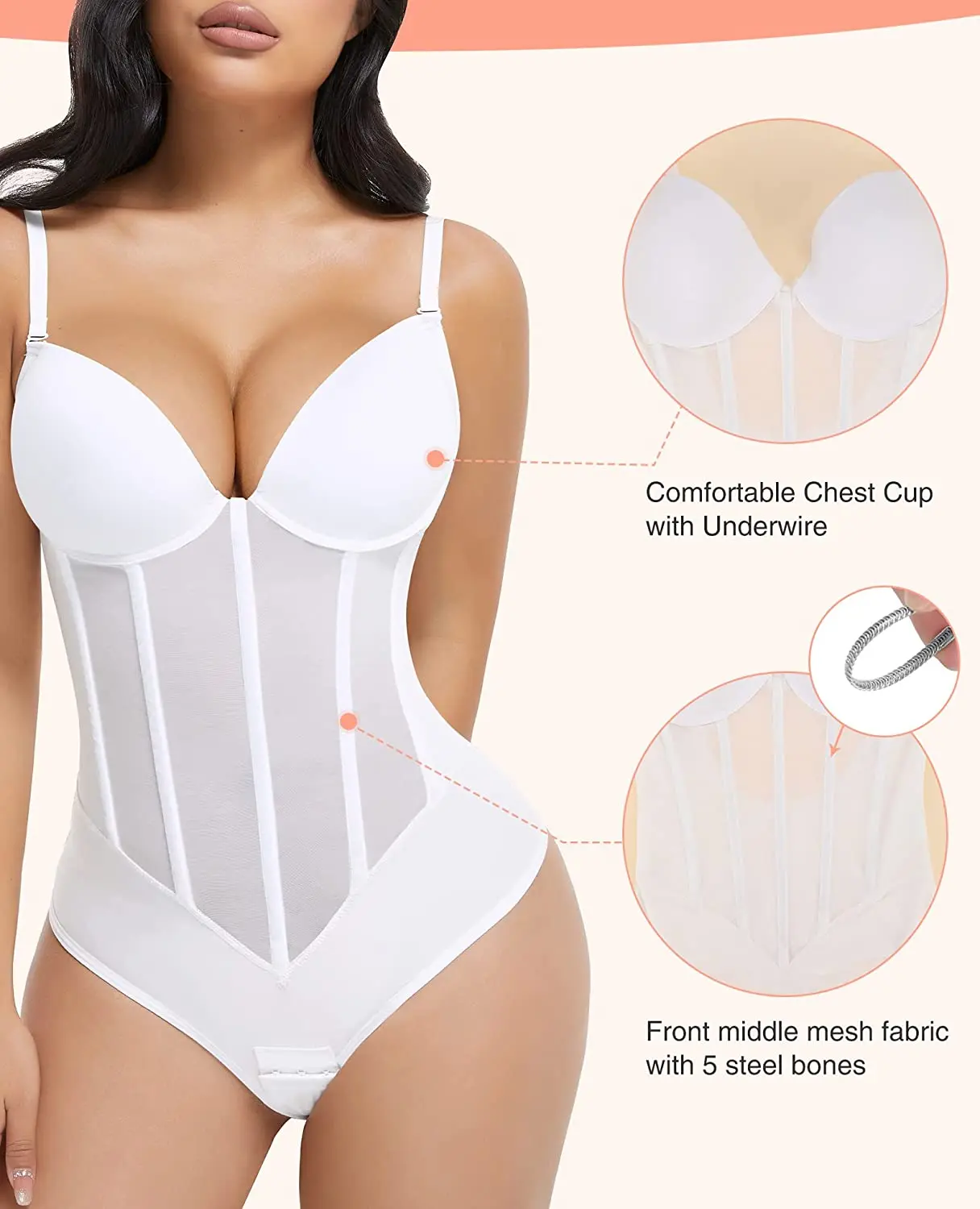 HOT SALE HEXIN Custom Wholesale Thong Slimming Sexy Crossdresser Lace Women Bodysuits Shapewear