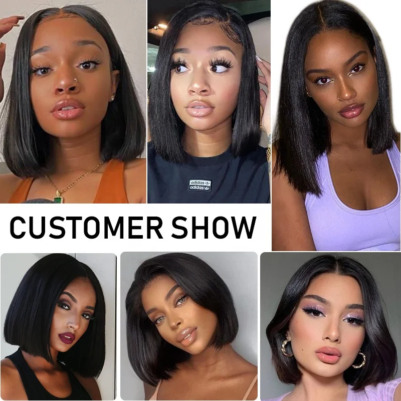 XYS 180% Density Big Promotion in High Quality Bob Wig, Fashion Products Short Cut Straight Lace Front Bob Wig13x4