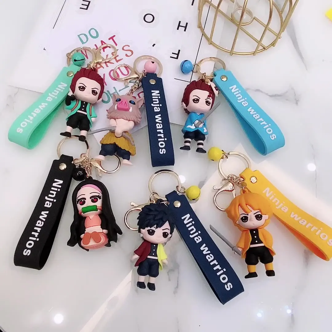 1000 Designs Keychain 3D Rubber PVC Pokeman Figure Elf Ball Key Chain ...