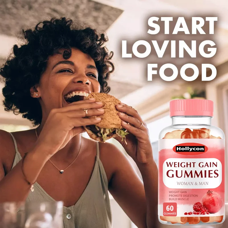 Gummies That Help You Gain Weight Hot Selling Weight Gain Gummies For Women Pomegranate Flavor Appetite