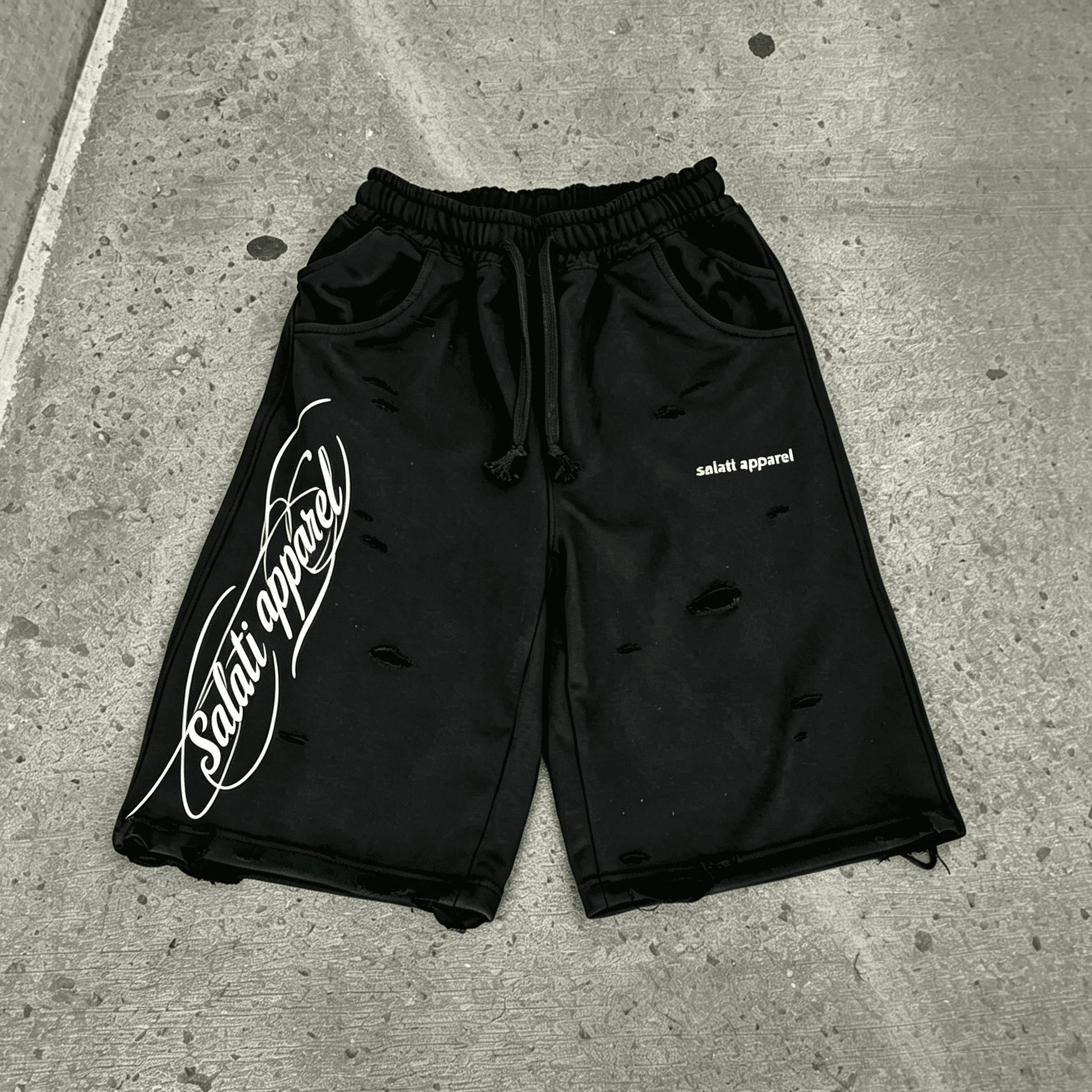 Salati Customized 100% Cotton Ring Men's Shorts High Quality Embroidery Digital Printing gallery 5