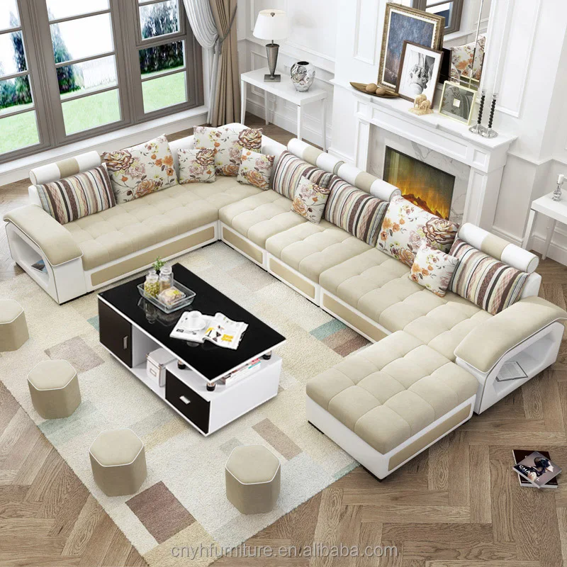 Conjunto de Sofás Modernos de Luxo Japonês Estilo Árabe para Casa