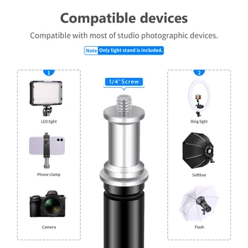 Neewer Pro 6 Feet/190CM Photography Light Stands with Carrying Case for Reflectors/Softboxes/Lights/Umbrellas/Backgrounds.etc detail image