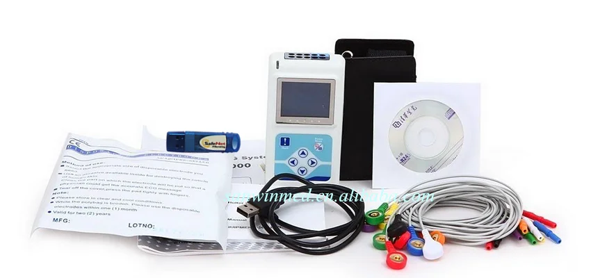 
Портативный Holter ЭКГ/ЭКГ устройство холтеровский монитор TLC9803 аппарат ЭКГ, 3-канальный ЭКГ Холтеру 
