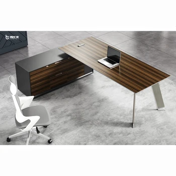 director big foshan minimalist marble meeting furniture european t shape steel and mdf for working chairman office desk table