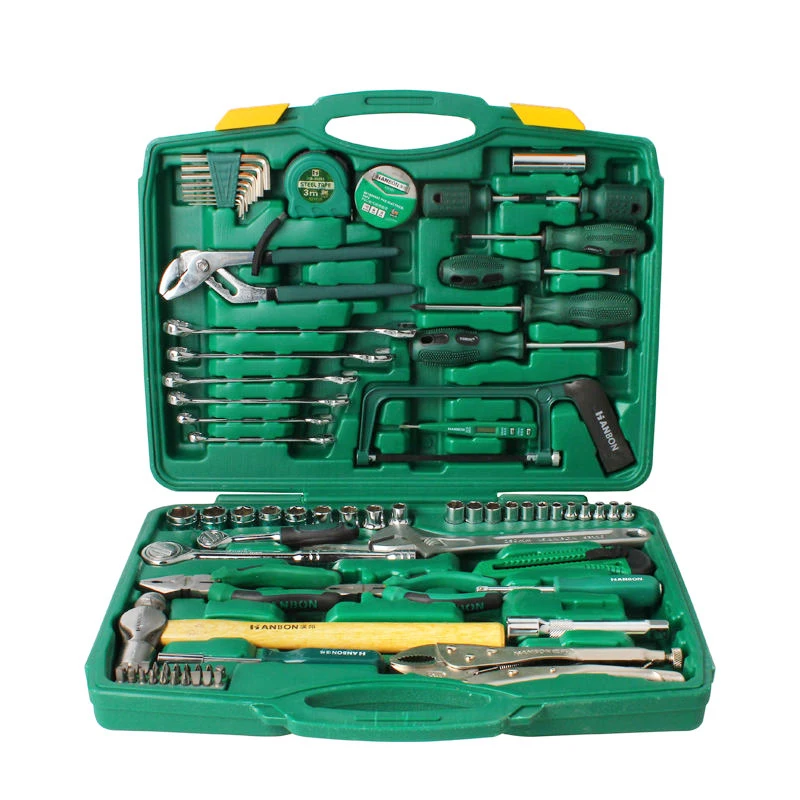 Hand Tools Set Tool Box Garage 80PCS Machine Repair Hand Tool Set with Socket and Wrench