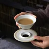 Tasse à café et soucoupe volante-blanc uni 180ml