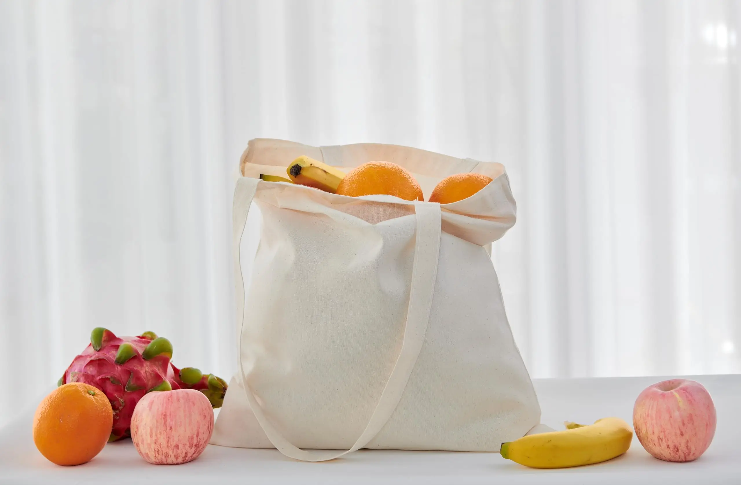 Colorful Custom Promotional Personalized Plain Style Canvas Bags Printed With Logo Reusable Shopping Tote Bags details