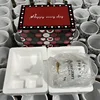 Taza blanca, caja de color personalizada, espuma.
