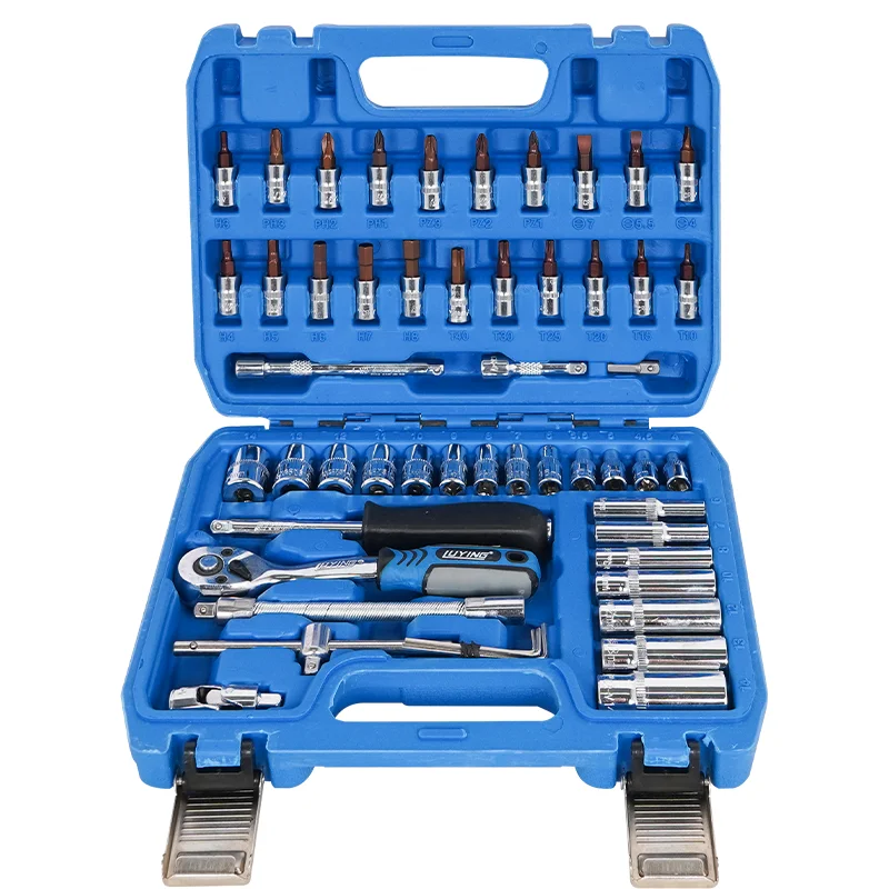 Wholesale 53pcs Auto Repair Socket Wrench Car Special Tools Set Combination Repair Multi-function Toolbox