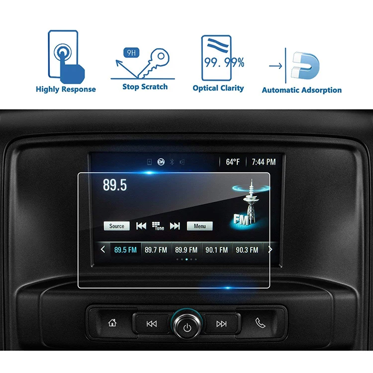 Hd Center Control Touch Screen Protector Hardness Tempered Glass Car