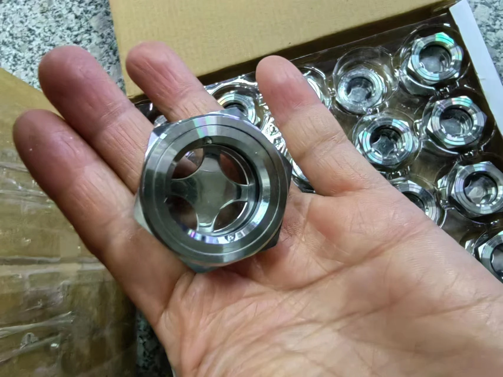 Oil Level Sight Glass for Air Compressor Stainless Steel Oil Sight Glass