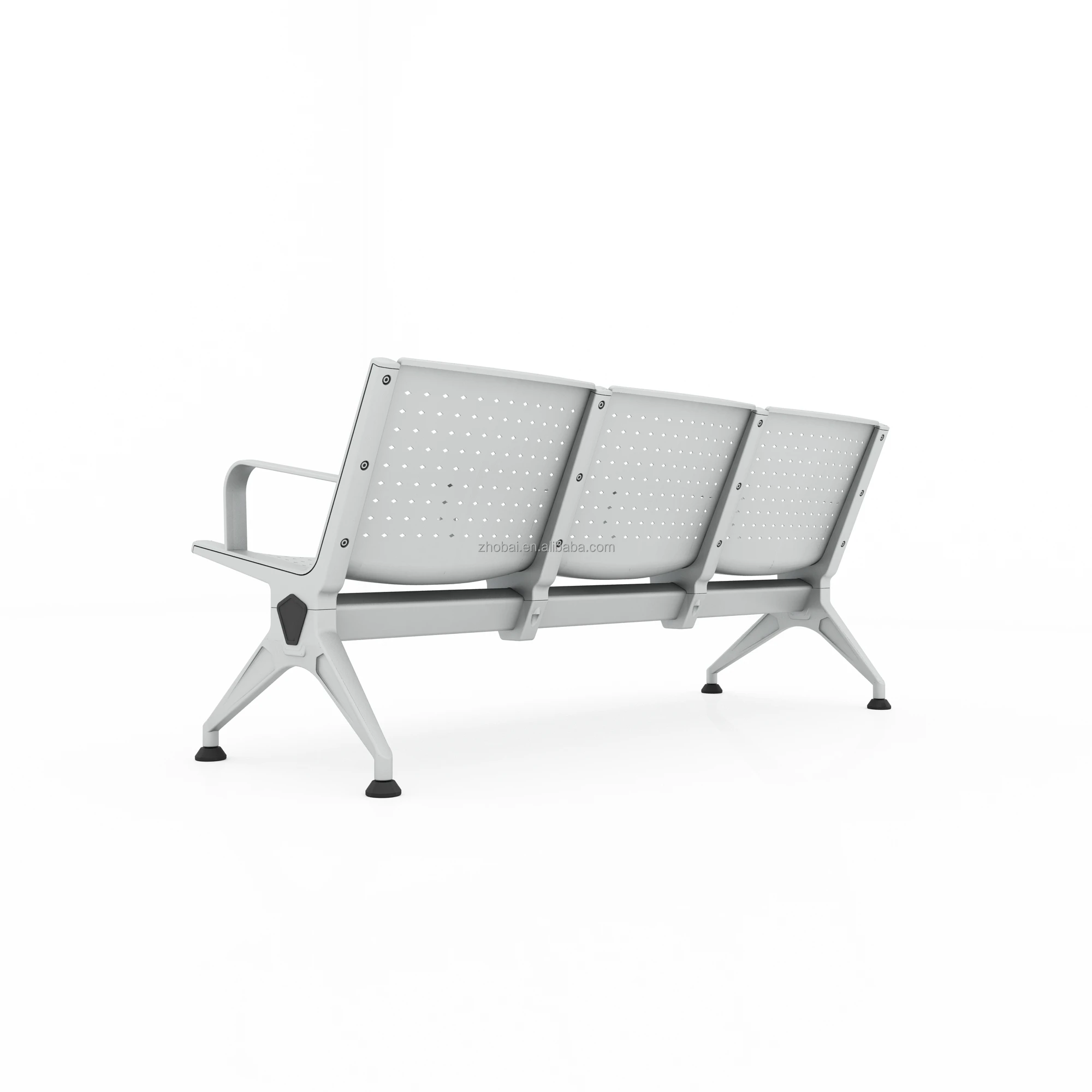 Customized High Quality Modern Design 3-Seater Stainless Steel School Clinic Dental Office Waiting Chair for Gym Hospital Public 2