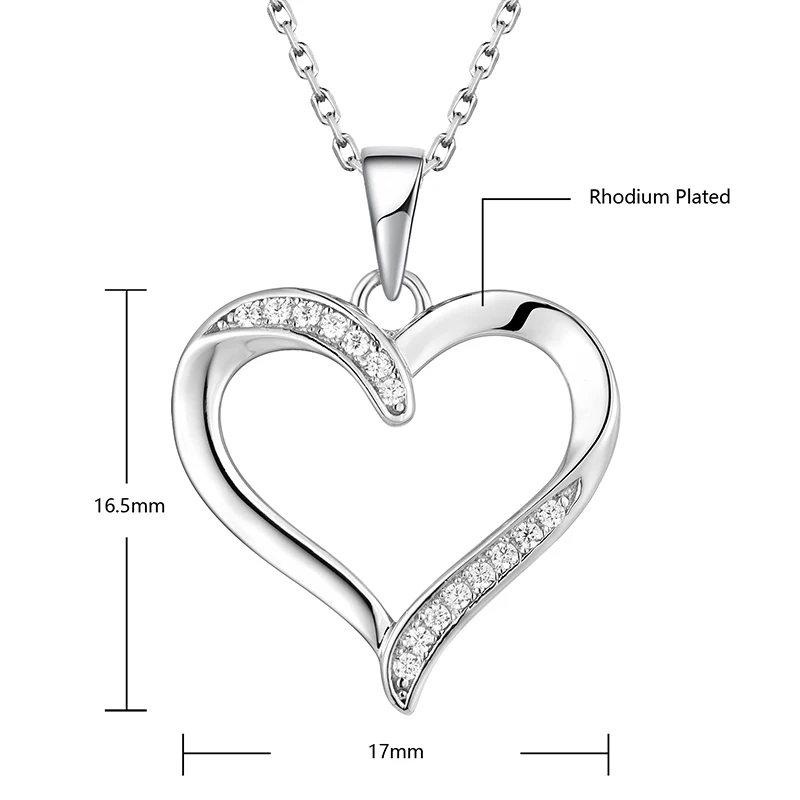 Collana In Argento 925 Con Placcatura Rodio, Larghezza 2,5 Mm - Ipoallergenica E Lucente (Lunghezze Multiple)