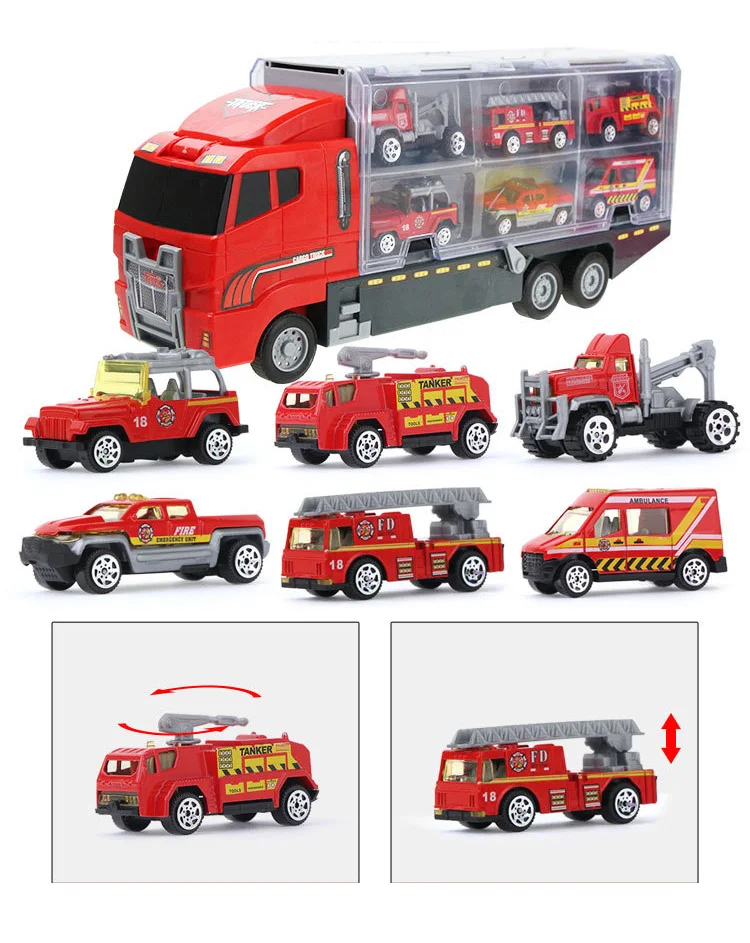 Big Construction Trucks Set Mini Alloy Diecast Car Model 1:64 Scale ...