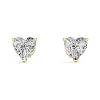 10k yellow gold + heart cut  5.5*5.5mm