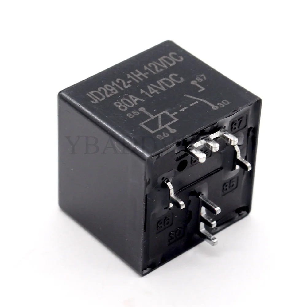 SPST Automotive Electric Power Relay JD2912-1H-12VDC 80A 14VDC 4 Pins 12V Denso Japan Parts 061700-3771 12v Relay for Truck 320