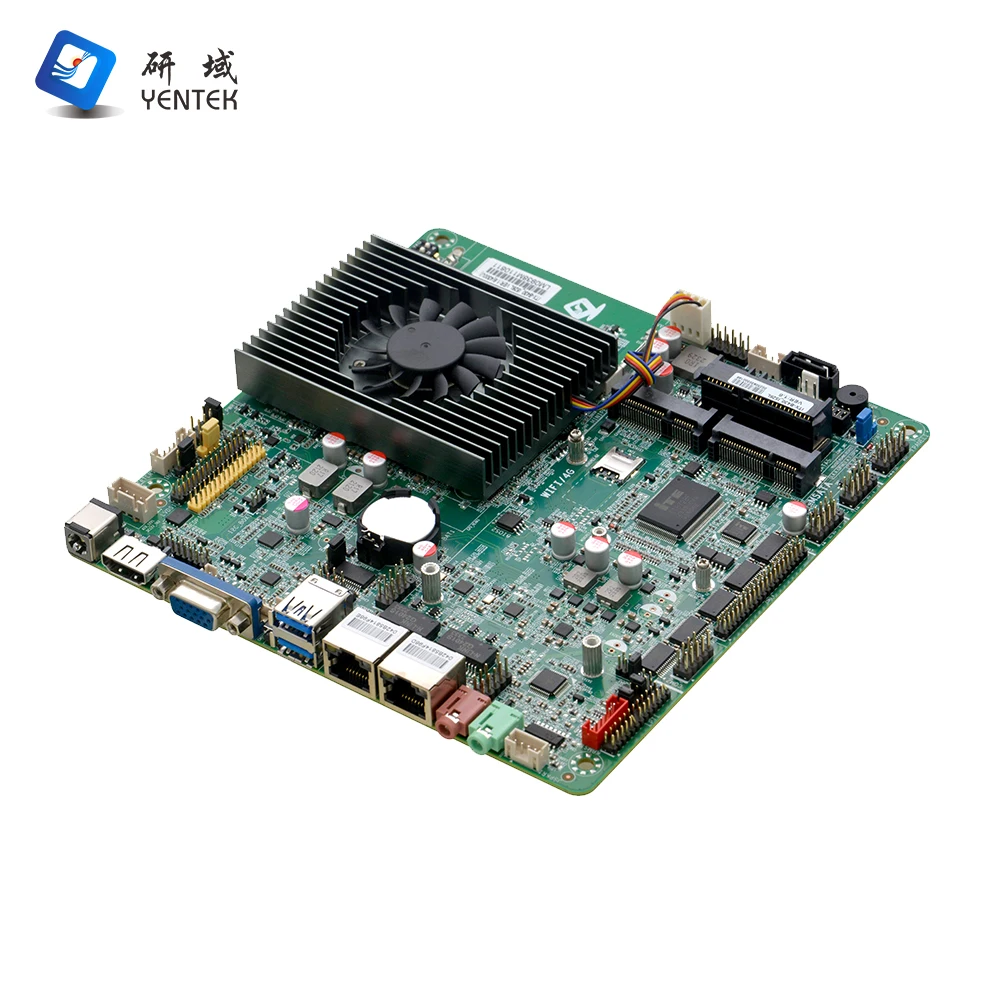Intel I3 I5 I7 Processor DDR3 MSATA Industrial Mainboard 8 USB 6 COM HD VGA LVDS DC 12V Industrial Mini ITX Motherboard