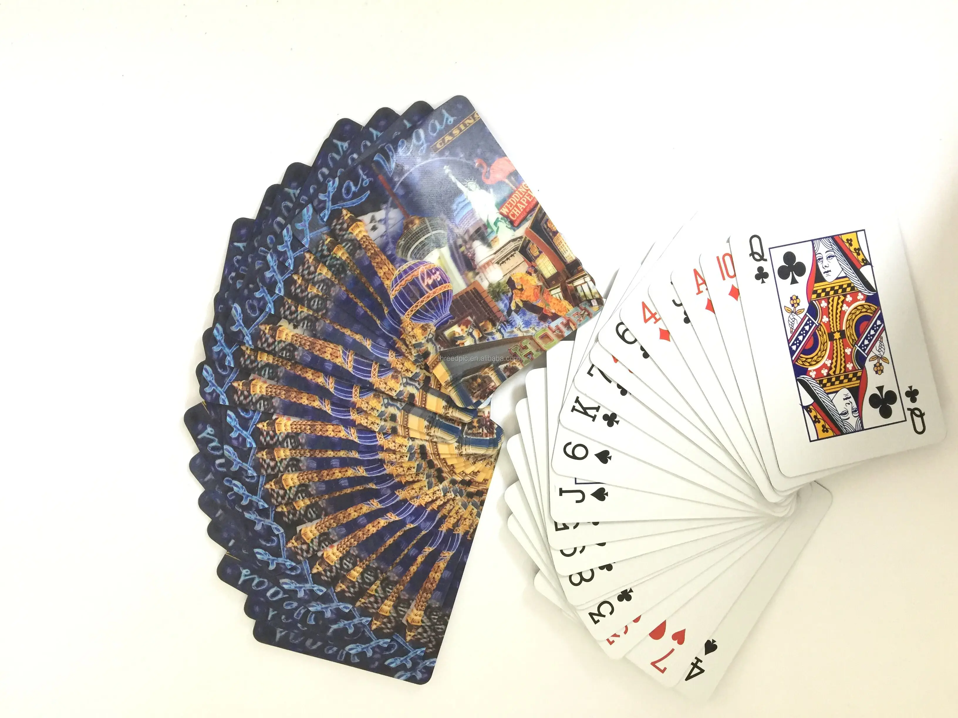 Пластиковые 3d чечечевичные игральные карты для