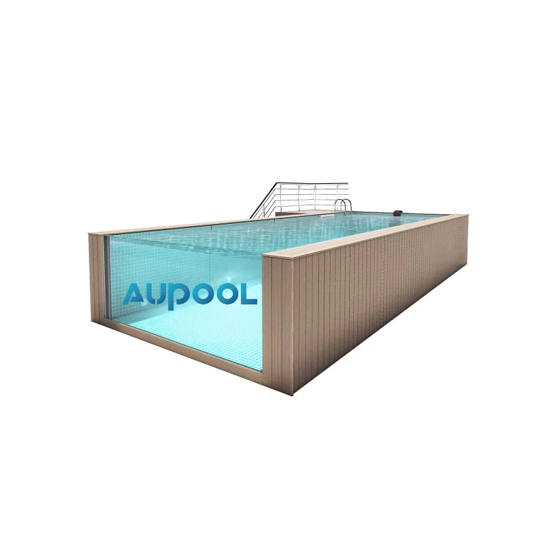 Aupool Polyester Plastic Endless Lap Transparent Infinity  Swimming Pool