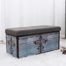 Hstex High Quality Hot Sale Storage Ottoman Folding Storage Ottoman Storage Box Bench