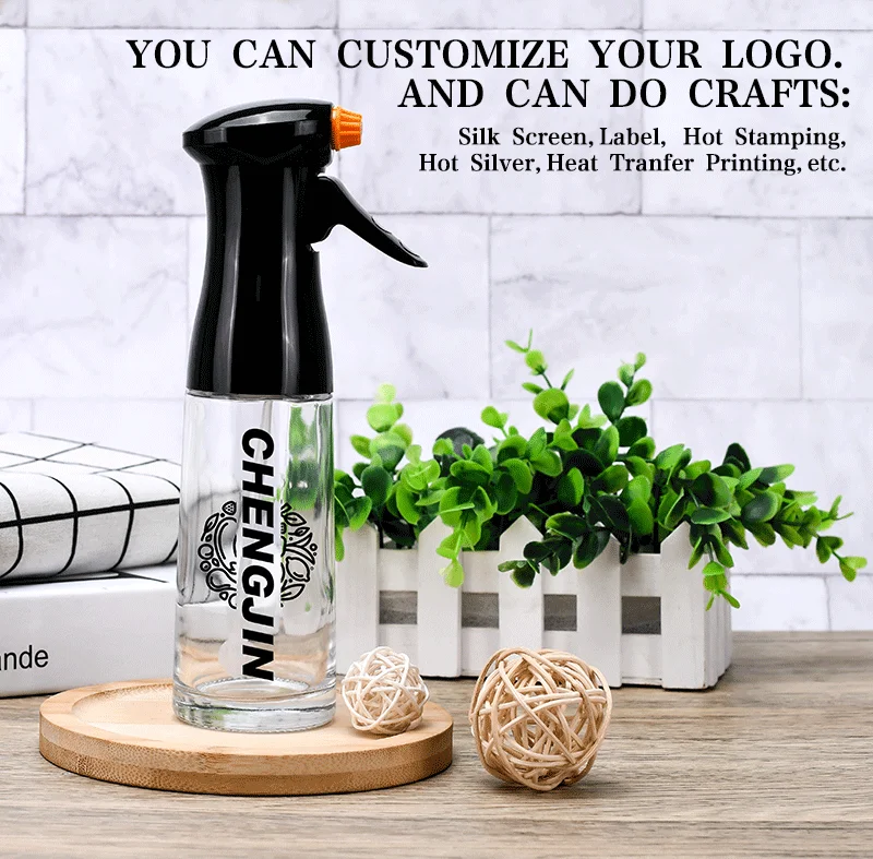 200ml 300ml Refillable Food Grade Olive Oil Vinegar Spritzer Spray