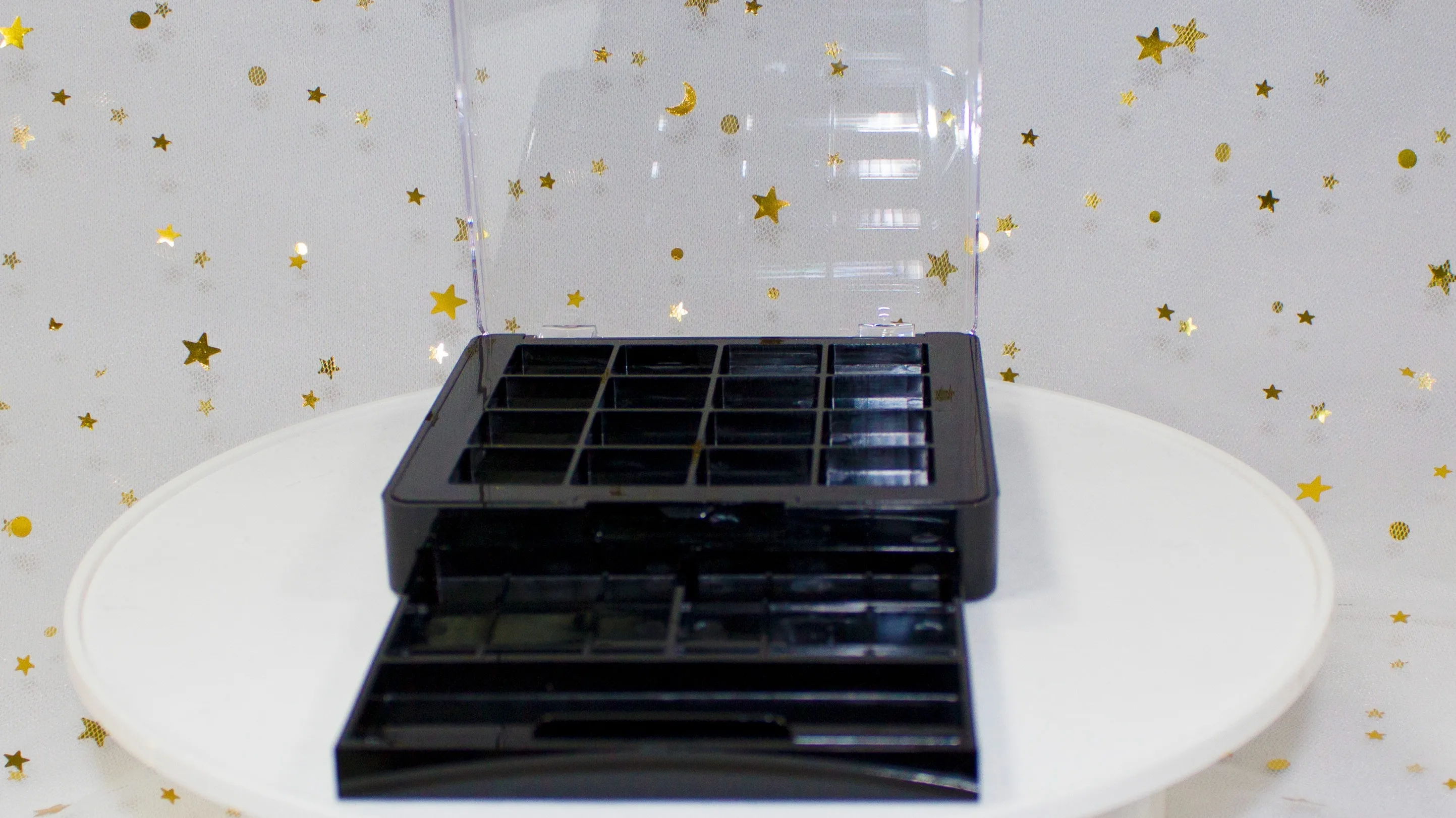 Two Layers 18 Colors Empty Plastic Square Compact Powder Eyeshadow