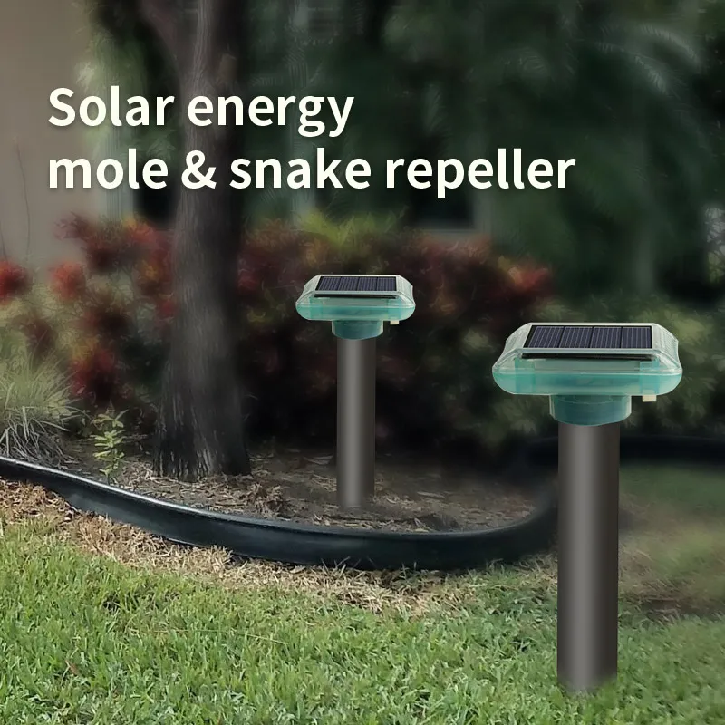 Saijzek OEM SJZ-038 free sample repel mole snake mice 2/4/6pack 600sqm effective range solar mole snake mice repeller details