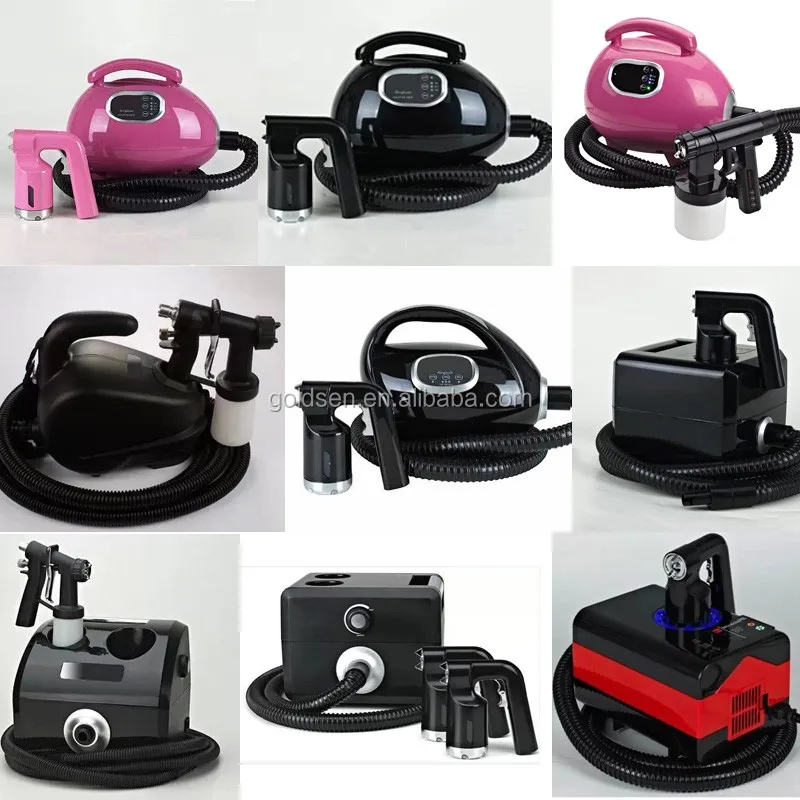 Mini Home Turbo Instant Fine Mist Spray Salon Machine New DIY Cordless HVLP Self Tanning Equipment for Mobile Beach Use