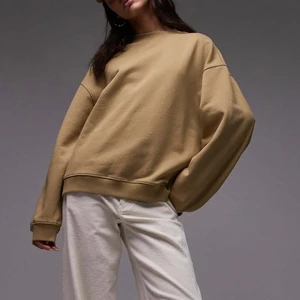 2026 New Women's Loose Round - Neck Long - Sleeve Sweatshirt - Casual and Versatile Khaki Top  Crew Neck Pullover