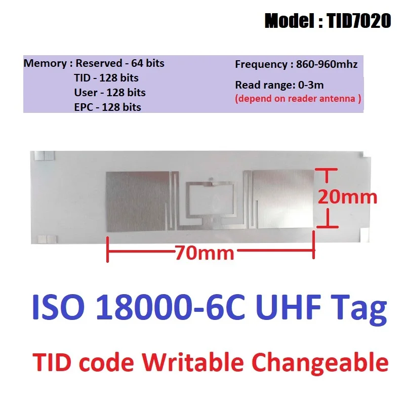 Portable RFID Tag Copier - Clone UHF 860-960MHz ISO 18000-6C Tags