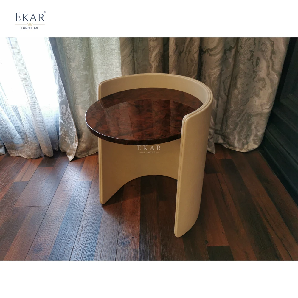 product nesting nordic round side tea table solid wood high end side tables living room sectional coffee table set-60