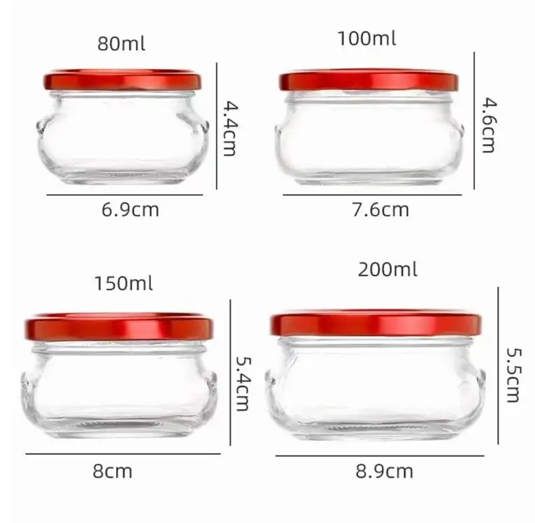 50ml 100ml 180ml Glass Spice Containers Bulk with Screw Lids - Reliable  Glass Bottles, Jars, Containers Manufacturer