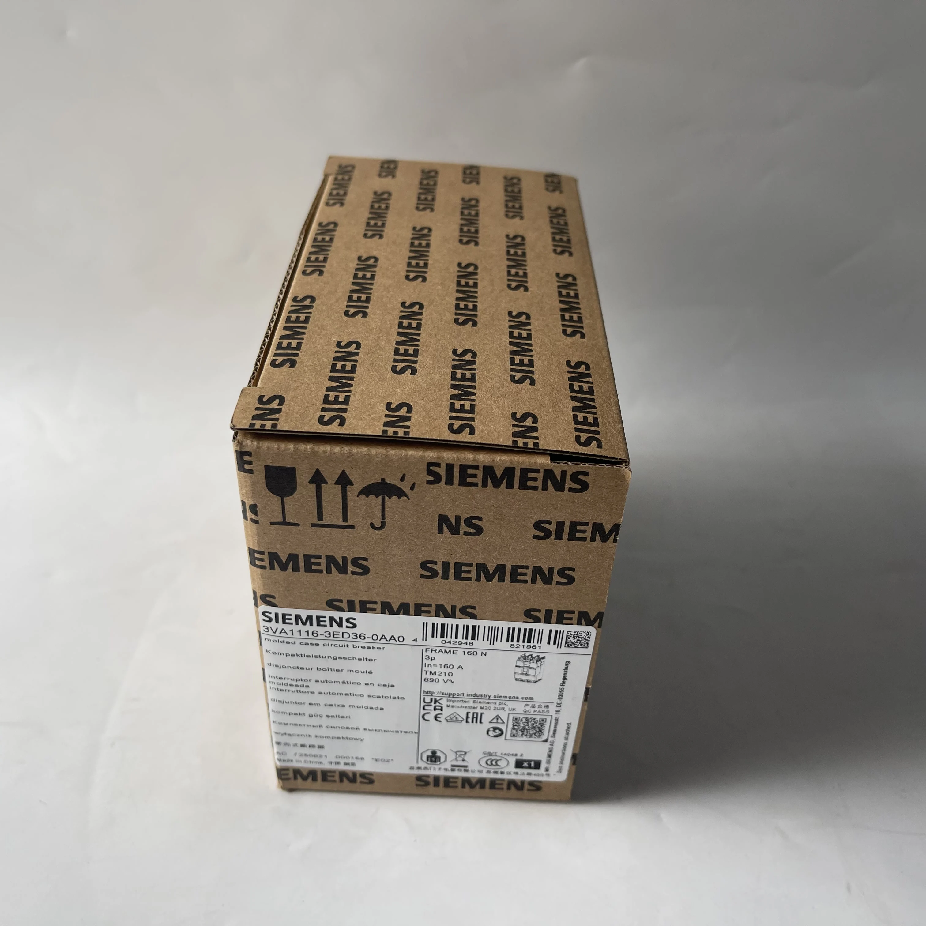 Siemens Molded Case Circuit Breaker 3VA1116-3ED36-0AA0
