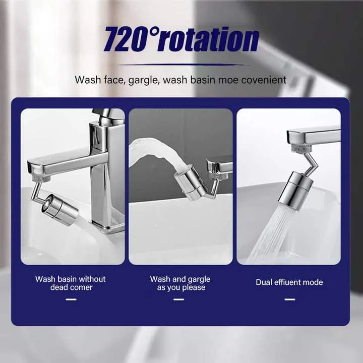 LOW MOQ Rotate Water Outlet Faucet 720 Degrees Universal Splash Filter Faucet